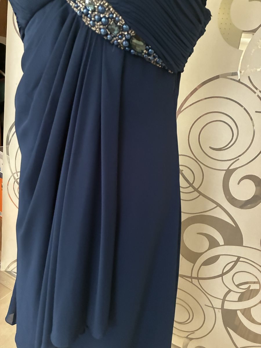 Vestiti: Festliches Kleid dunkelblau Grösse 42 mit Perlen  – Nuovo (secondo la descrizione) da Dietikon venduto da ebegab 1