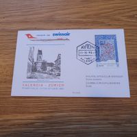 Luftpost Brief Zürich Valencia 1990 Swissair