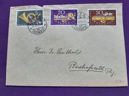 gelaufener alter Brief von BADEN nach Bischofszell 1949