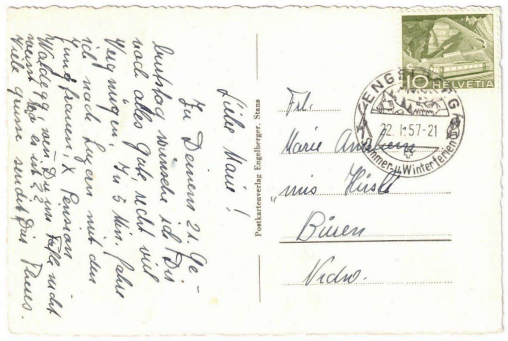 Cartoline postali: Engelberg - Skilift Klostermatte – Usato da Binningen venduto da Mountainrider 1