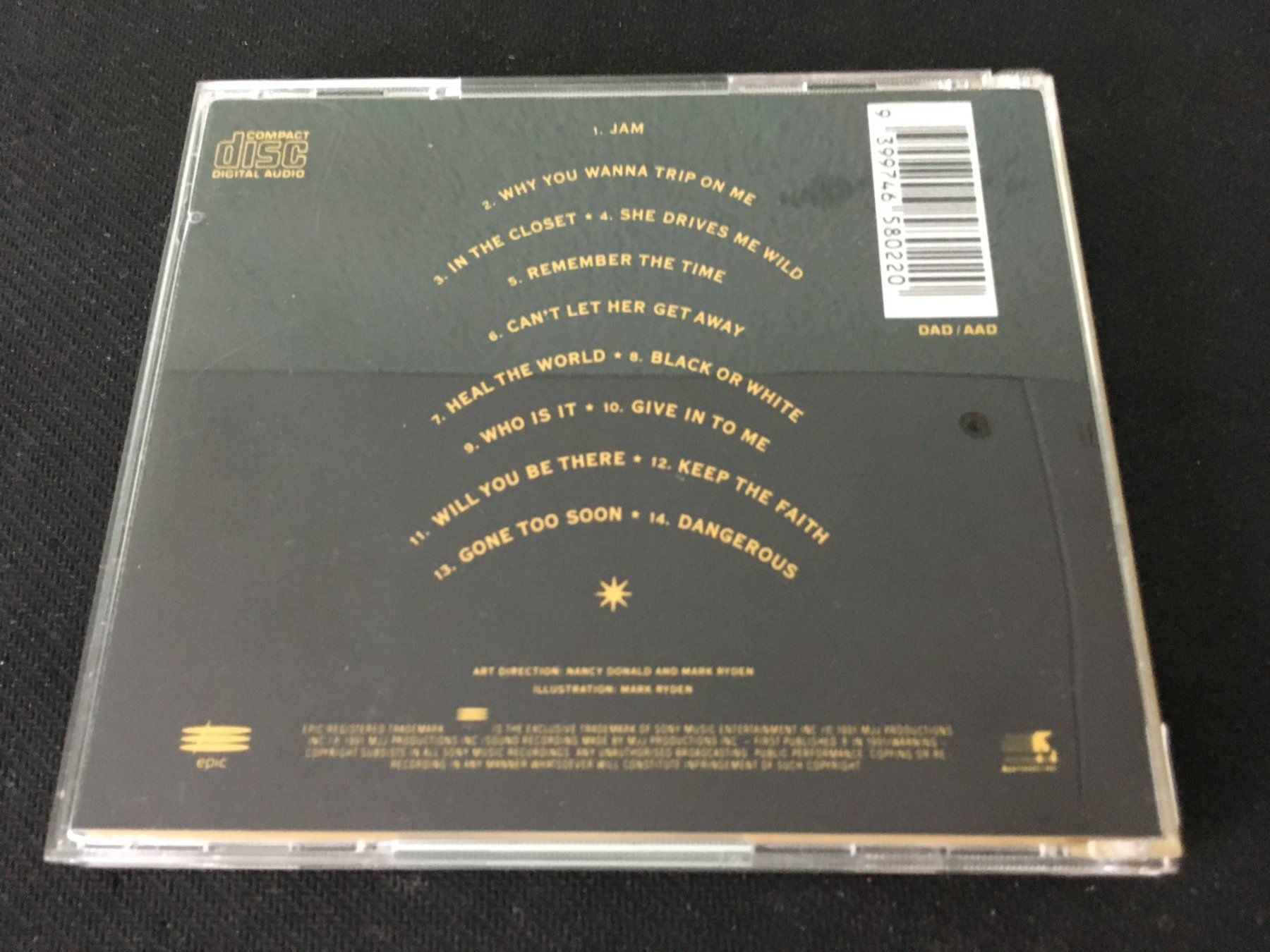 CDs: Michael Jackson - Dangerous -CD- – Gebraucht aus St.Gallen von MedienJoe 2