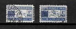 1954 Halb "Cavallino" Italien (gestempelt 1956) + V 1957/°