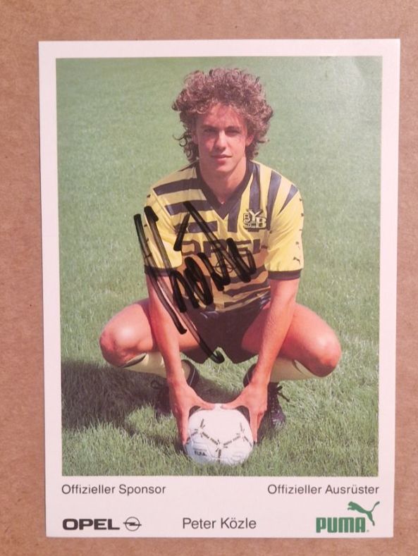 Autografi: Peter Kölze - handsignierte Autogrammkarte - Session 88/89 – Usato da Menziken venduto da Autogramme