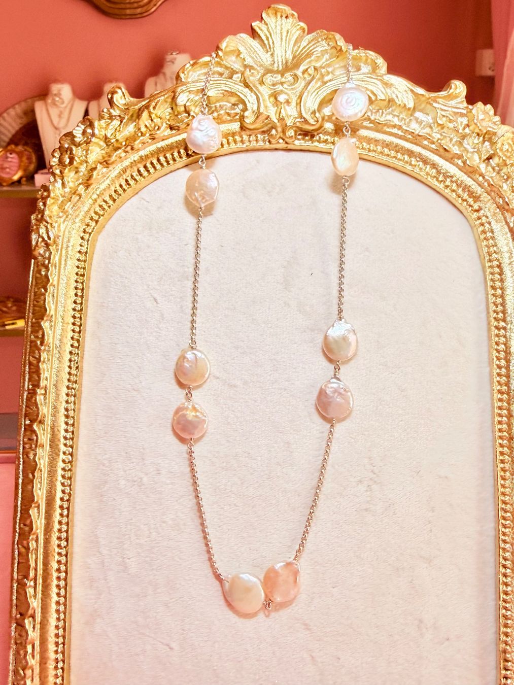 Catenine: Collier perles eau douce en argent – Nuovo e nell'imballaggio originale da St-Maurice venduto da Sandrinette123 2