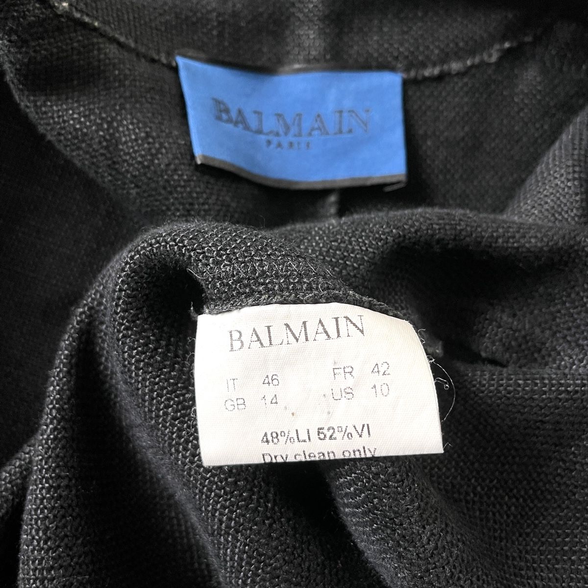 Balmain Jacken: BALMAIN Black Linen Women's Blazer – Neu (gemäss Beschreibung) aus Emmen von Nightingale_2022 6