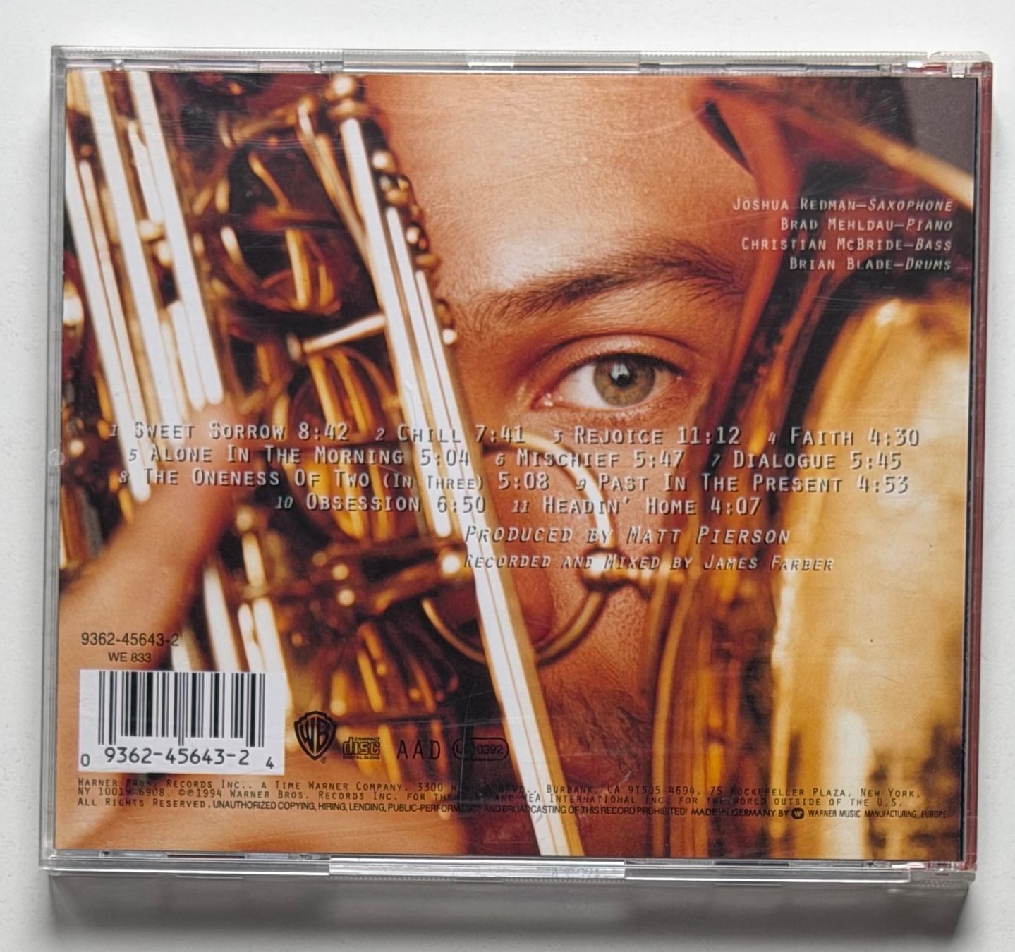 CDs: Joshua Redman Quartet / MoodSwing – Gebraucht aus Näfels von rottabi 1