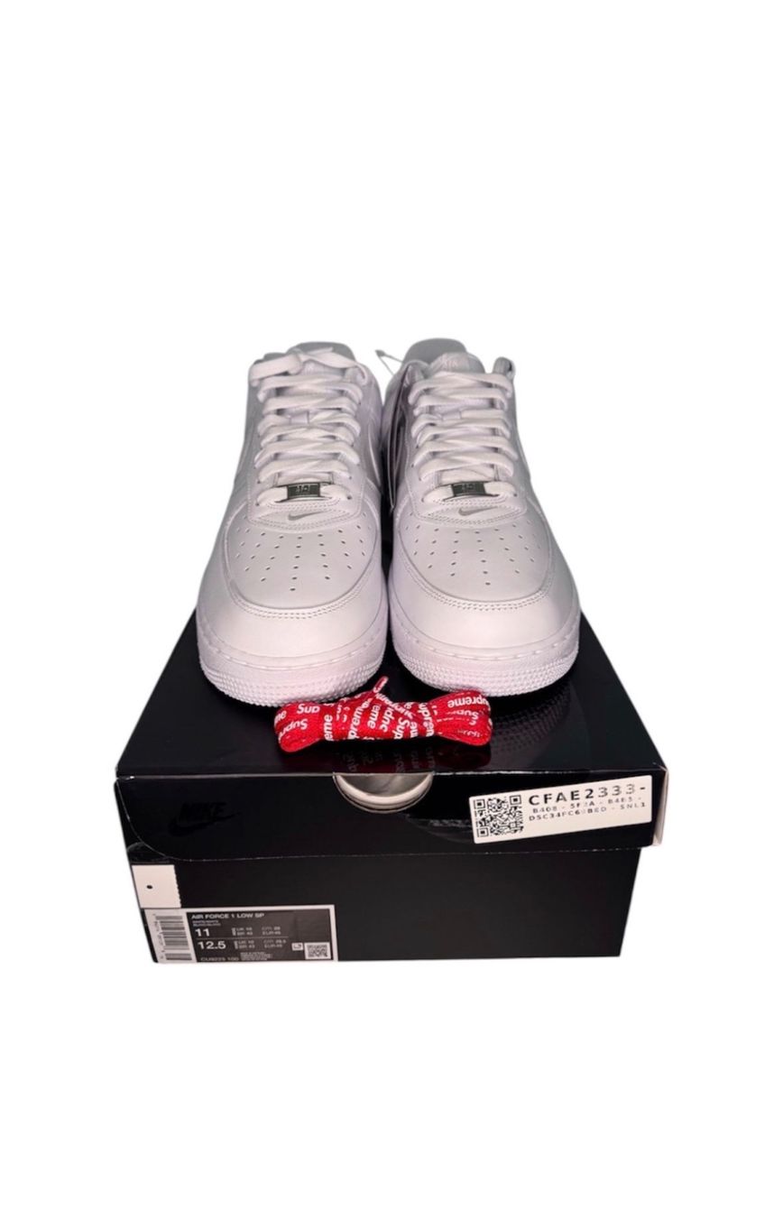 Nike Scarpe da uomo: Nike Air Force 1 White Supreme – Nuovo e nell'imballaggio originale da Reutigen venduto da Adweng 1