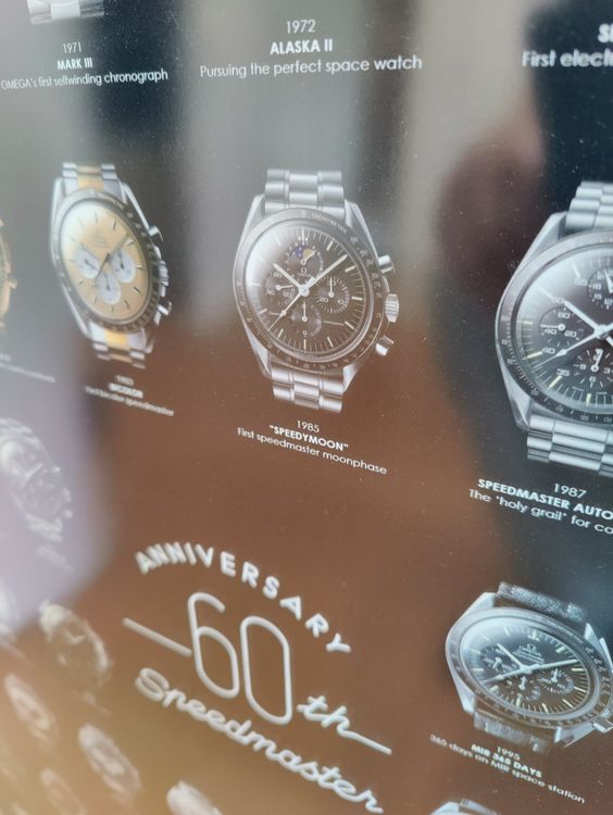 Omega Speedmaster 60th Anniversary Poster Bild Kaufen auf Ricardo