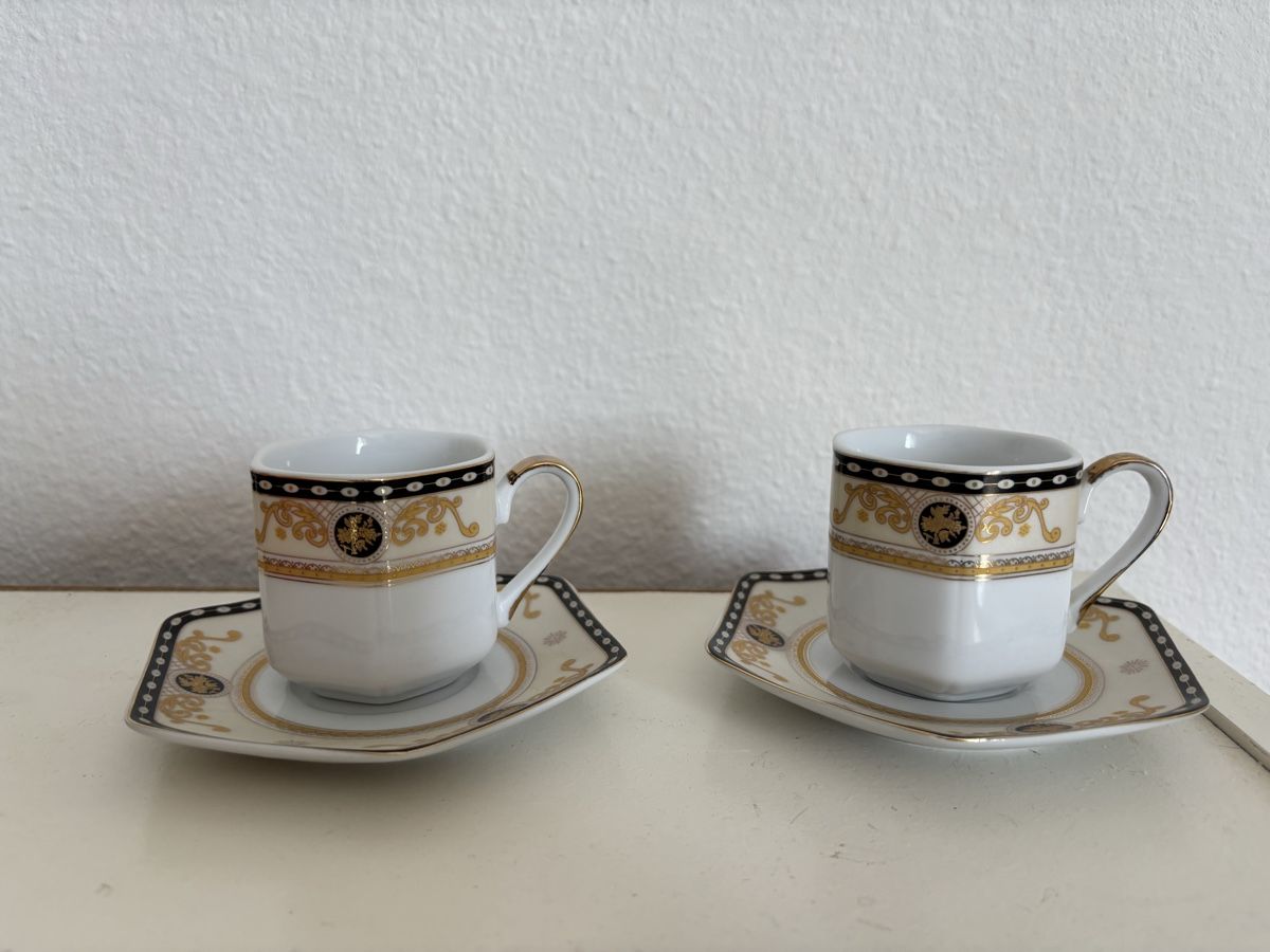 Tazze: 2 Coffee Cups and Saucers Salma Collection White – Usato da Wallisellen venduto da lou_22hj