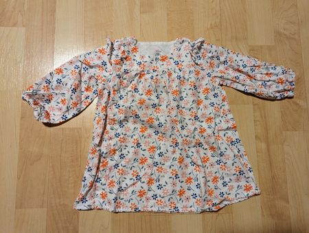 Süsses Blumenkleid Petit Bateau Gr. 74 Bio Baumwolle