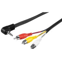 Audio-Video-Kabel mit 4 poligem Winkel Klinkenstecker 1,5m