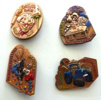 Grellingen Fasnachtsplaketten Chessilochruchä 2003,04,07,08