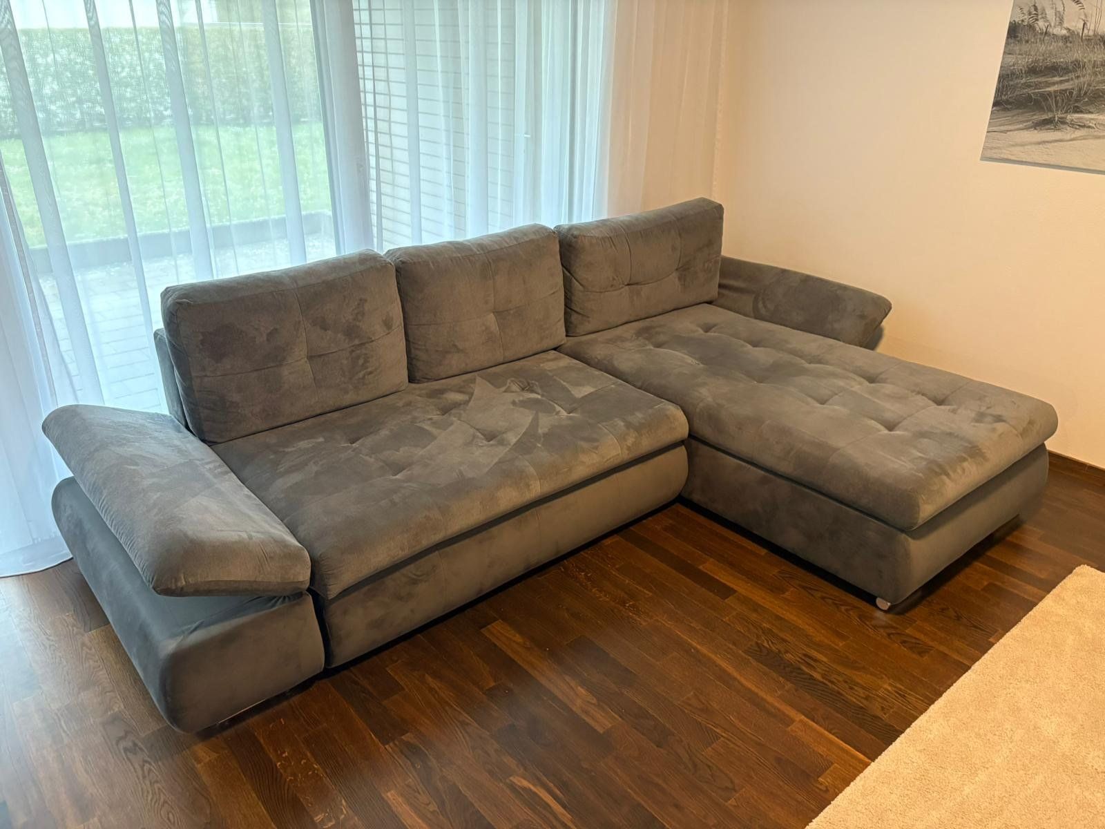 Mömax Sofas: ECKSOFA in Anthrazit – Gebraucht aus Frick von Chriesiland