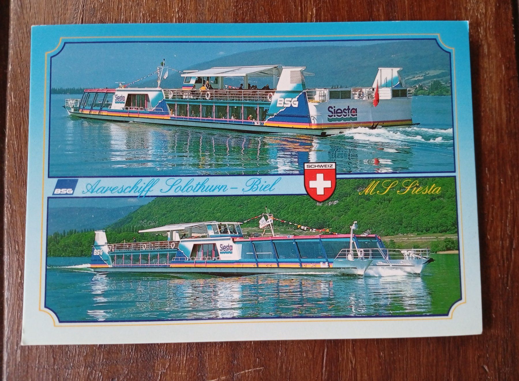 Cartoline postali: MS Siesta – Usato da Perrefitte venduto da 36B