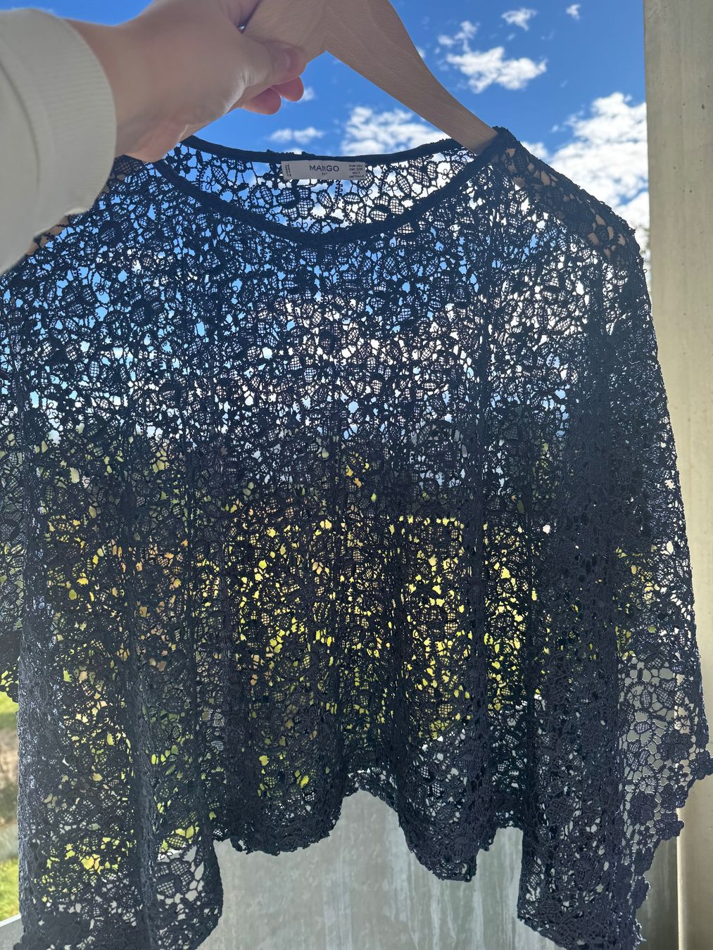 Mango Top: Mango Stickerei Oberteil dunkelblau  Onesize – Nuovo (secondo la descrizione) da Brütten venduto da Rod816 4