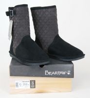 BEARPAW® Wildleder Stiefel suede /Lammfell/ schwarz /Gr.36