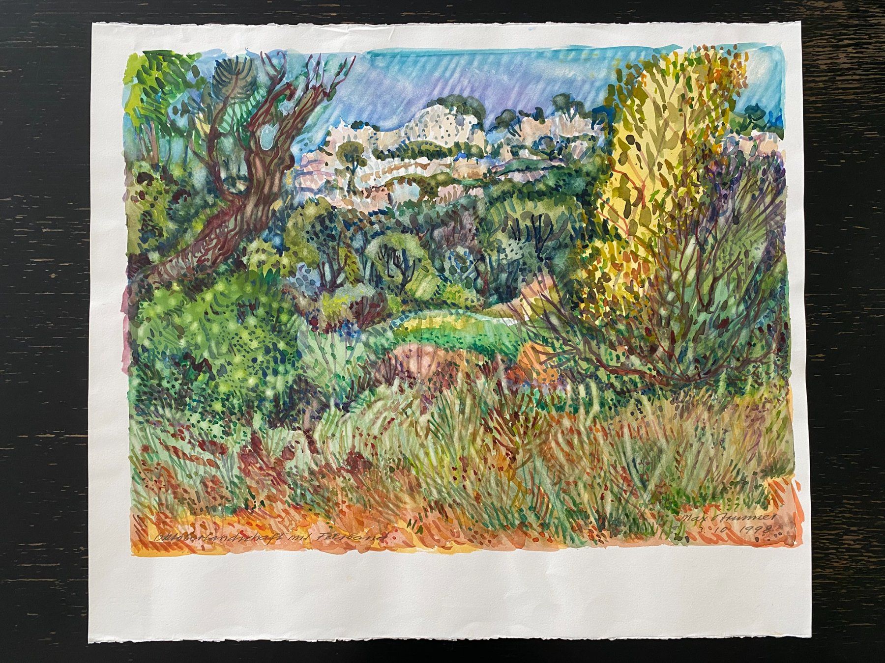 Dipinti: Max Brunner  - Kraftvolles Aquarell-Bild -  Original – Usato da Zürich venduto da jesulin05