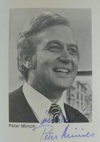 Peter Minich (1927-2013) Opernsänger - Autogramm