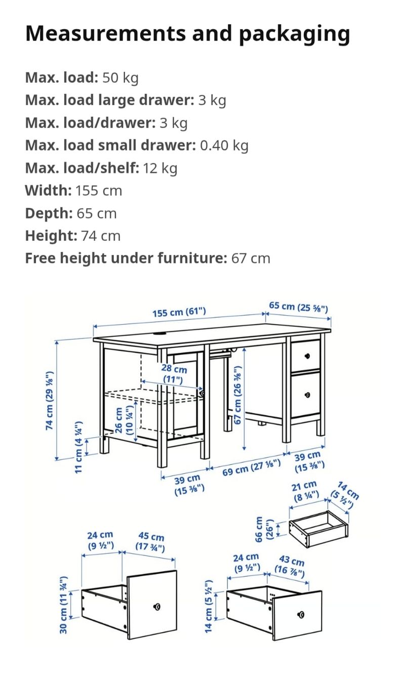 Ikea Scrivanie: Schreibtisch Ikea Hemnes  – Usato da Flawil venduto da Lubomir2 2