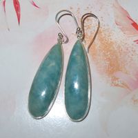 Ohrringe AMAZONIT 925 Silber