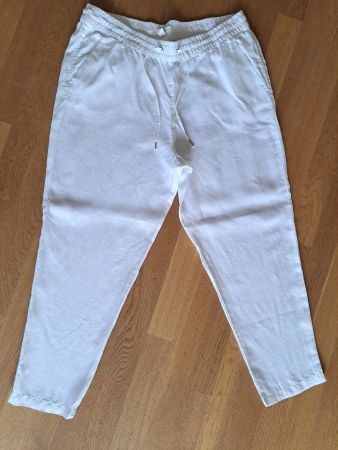 Damen Leinenhose weiss Grösse 44 guter Zustand