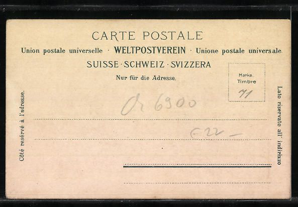 Cartoline postali: AK Lugano, Via Pessina – Usato da Berlin venduto da bartko-reher 1