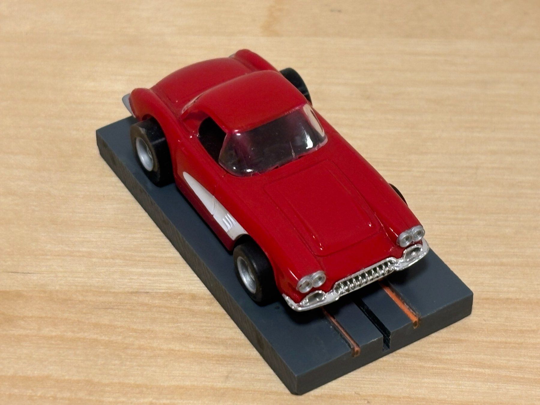 Tyco Piste: Tyco Corvette 1960 rot/weiss – Usato da Bülach venduto da h0slotch 6