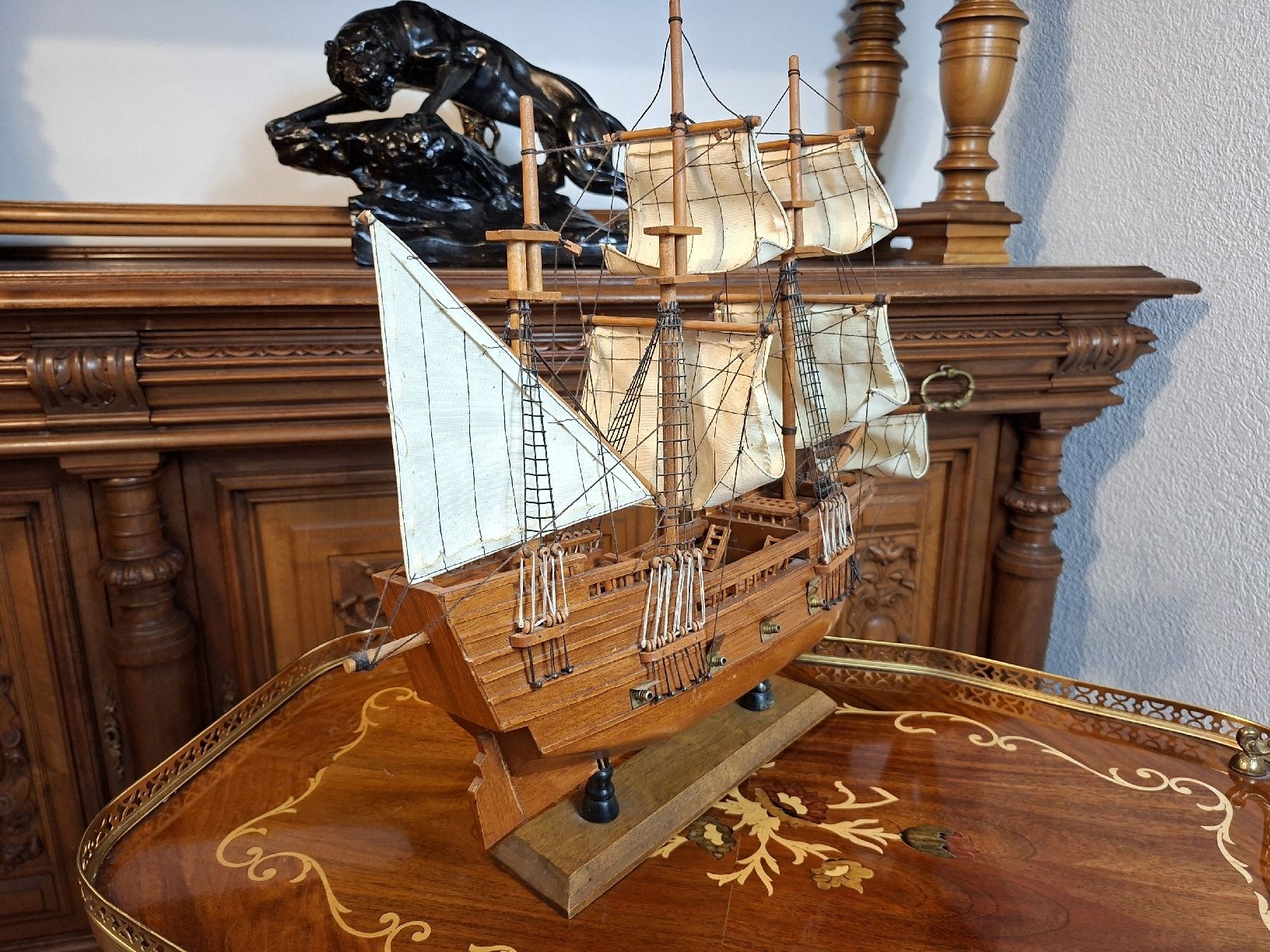 Kit di modellismo & Modellini statici: Holzmodell Segelschiff Mayflower Handarbeit – Usato da Steffisburg venduto da ZeitReise_ 3