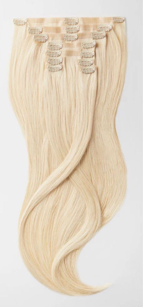 Parrucche: Blonde Echthaar Extensions, Clip In Neuwertig! – Nuovo e nell'imballaggio originale da Rorschach venduto da ala_z7tq 1