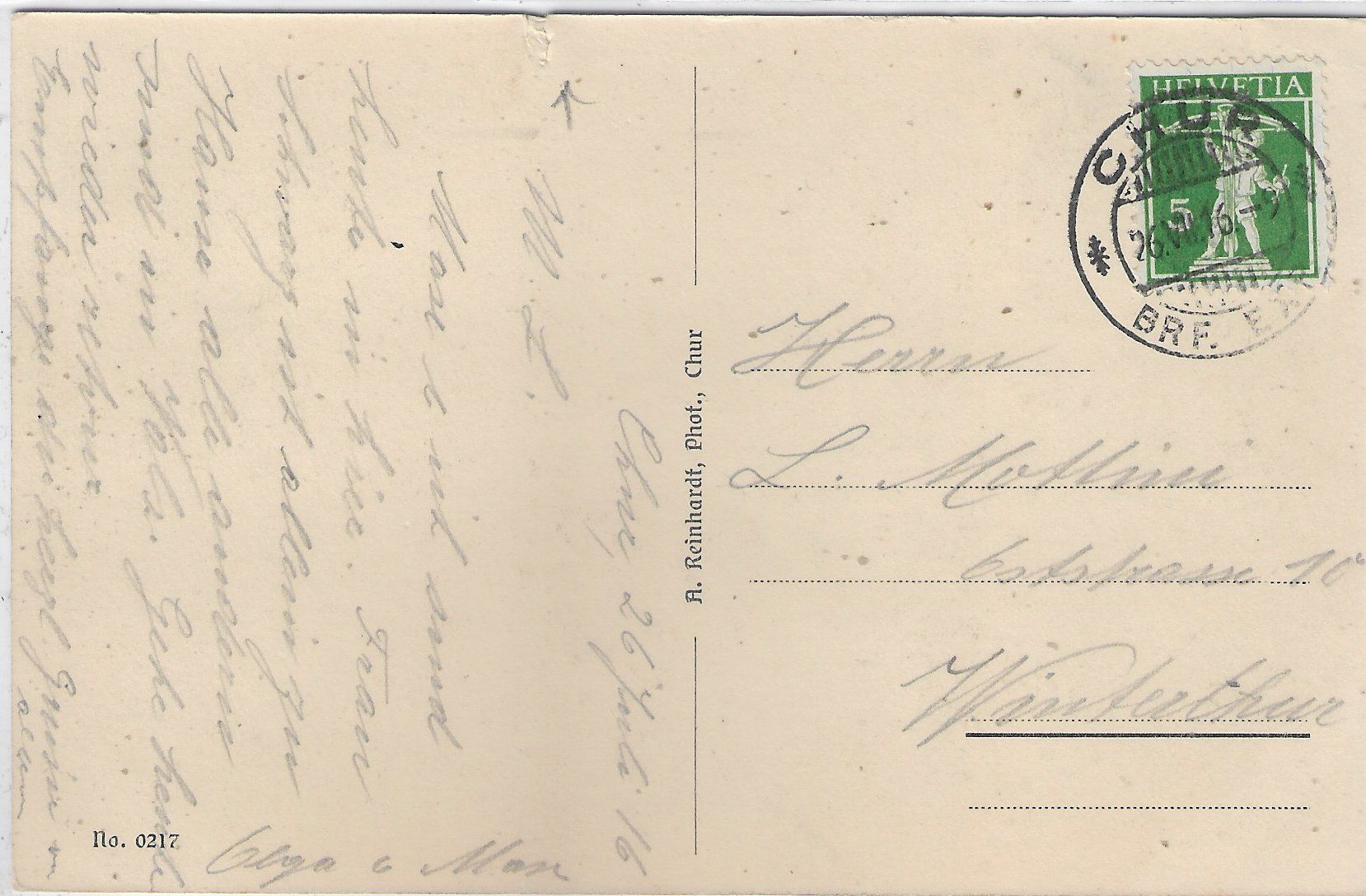 Cartoline postali: Chur an der Plessur – Usato da Ettingen venduto da Kartenplanet 1