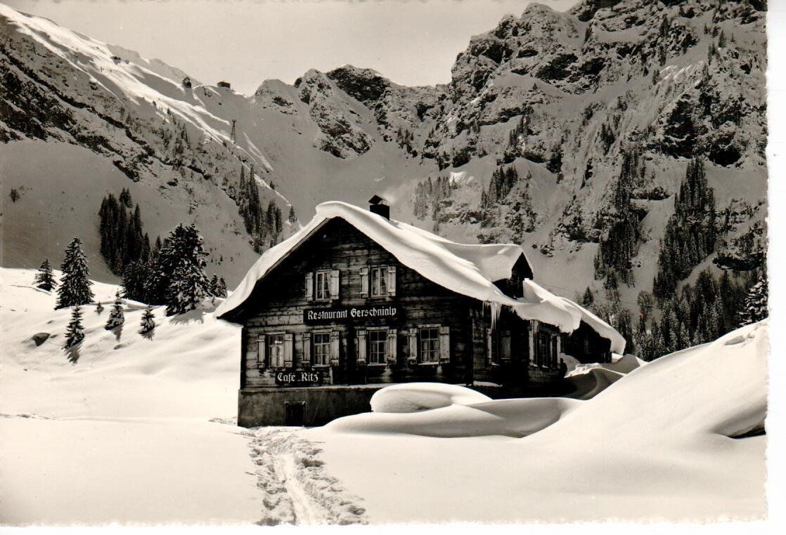 Cartoline postali: Café Ritz Gerschnialp Engelberg – Usato da Wolhusen venduto da Curver9