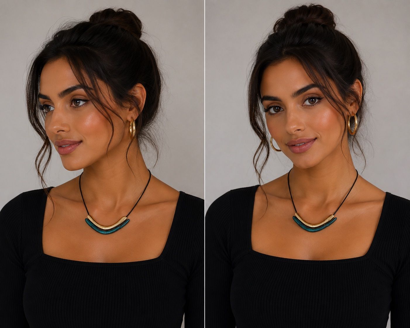 Catenine: COLLIER PENDENTIF TURQUOISE ET DORÉ – Nuovo (secondo la descrizione) da Lausanne venduto da mau_6tnl