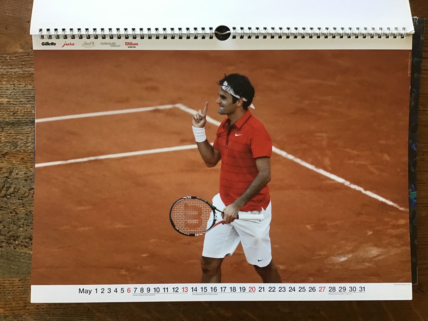 Calendari: Calendrier officiel Roger Federer 2012 – Usato da Fully venduto da Ruby97 2