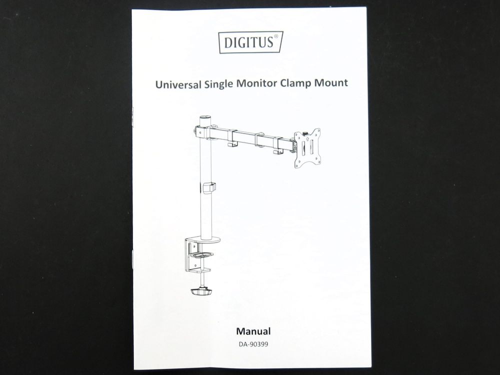 Digitus DA-90399 Universal Single Monitorhalter mit Klemmbefestigung