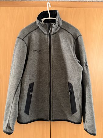 Fleecejacke MAMMUT grau Grösse M getragen