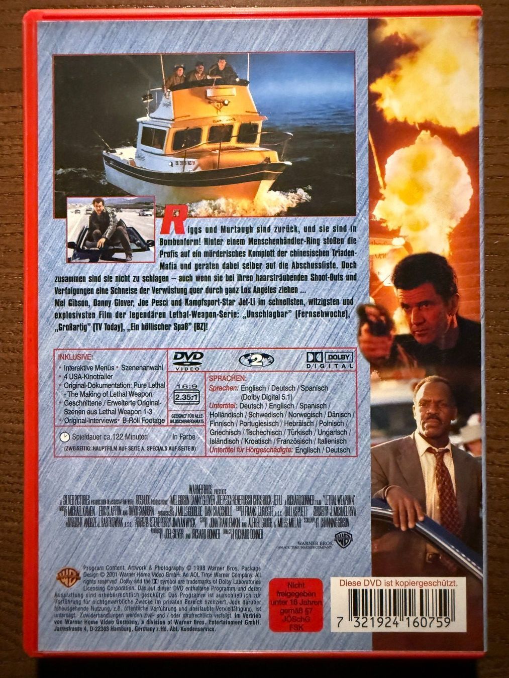 Alle DVDs: Lethal Weapon 4 – Gebraucht aus Zürich von FilmFreunde 1