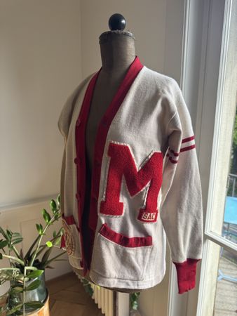 Vintage Cardigan Varsity S / M 60er