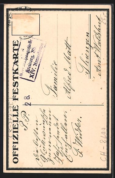 Cartoline postali: Schaffhausen, Erster Schaffhauser Kathol – Usato da Berlin venduto da bartko-reher 1