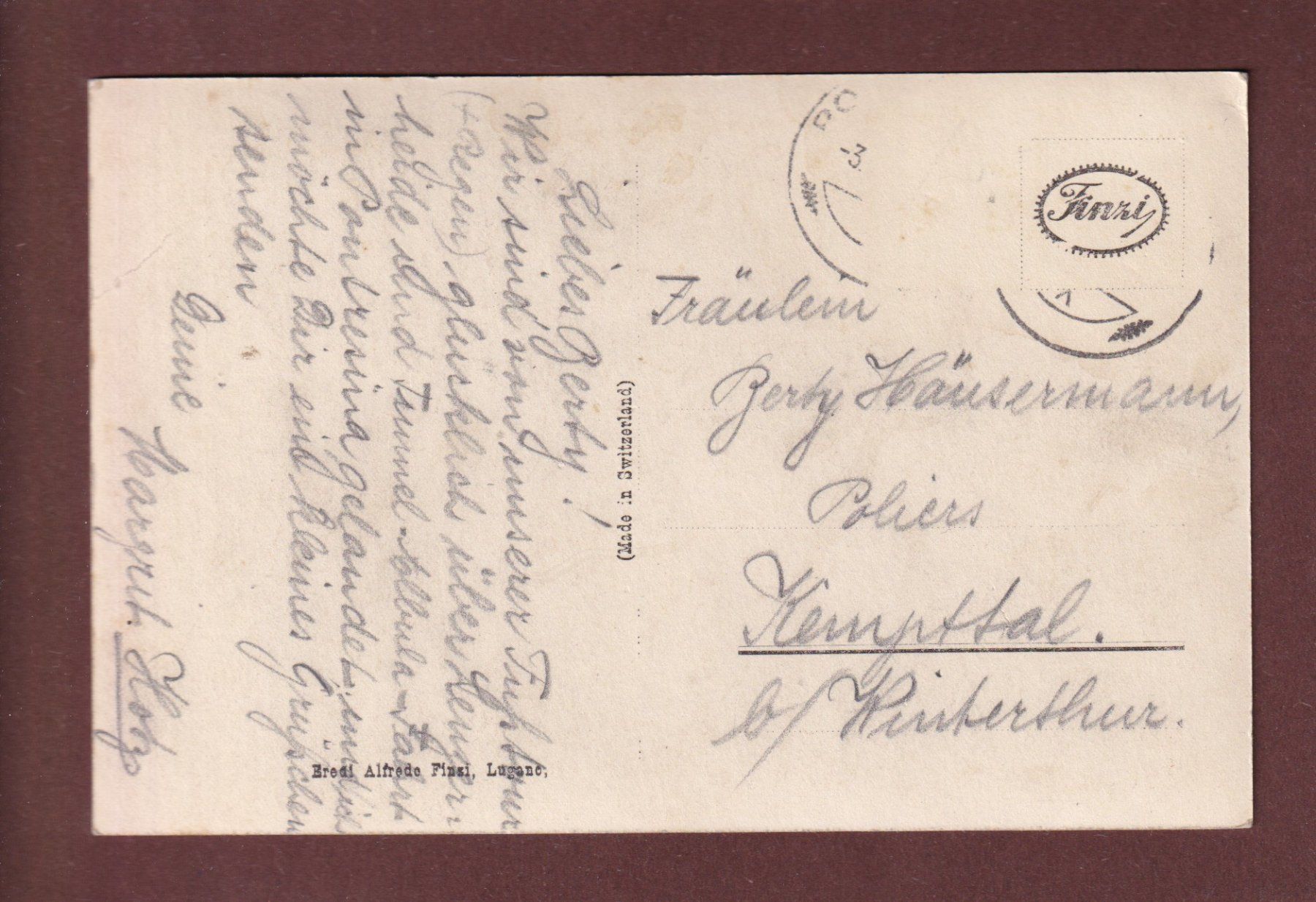 Cartoline postali: PONTRESINA – Usato da Pully venduto da nicecards-shop 1