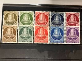 Berlin 1951/53, Mi 82-86,101-05, **, KP 210.--