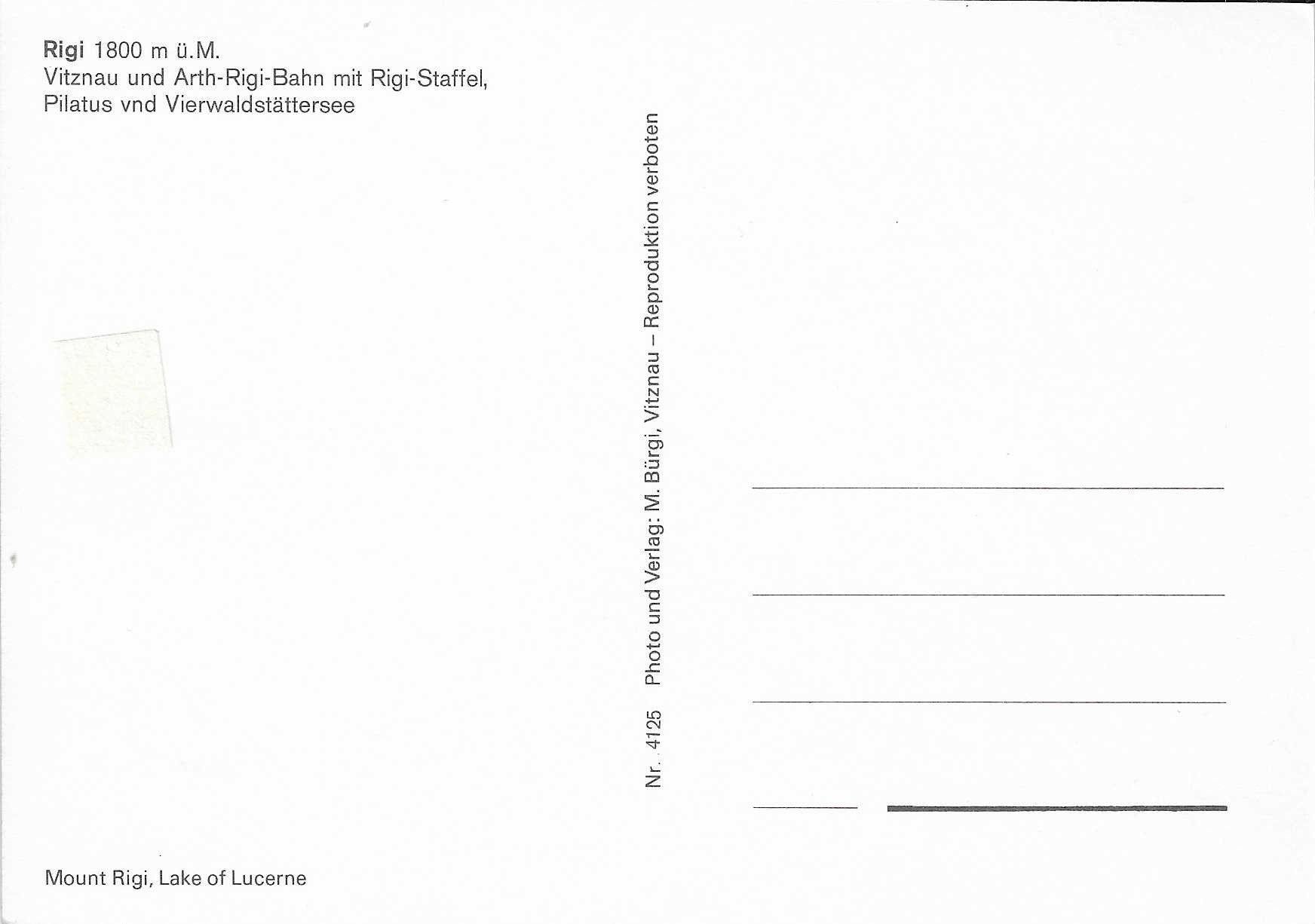 Cartoline postali: Rigi Vitznau und Arth-Rigi-Bahn – Nuovo (secondo la descrizione) da Rothrist venduto da Stranglehold 1