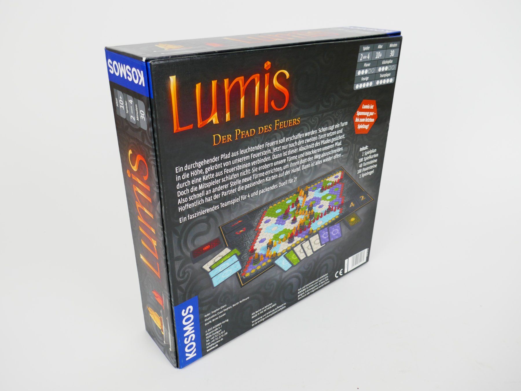 Kosmos Giochi: Lumis - Der Pfad des Feuers Brettspiel – Usato da Urtenen-Schönbühl venduto da Restwert_Schoenbuehl 3