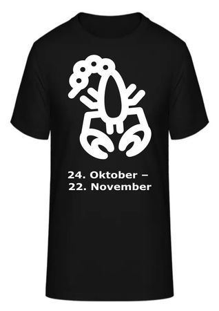 T-Shirt Sternzeichen Skorpion
