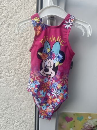 Badeanzug Mädchen Disney Minnie Mouse Grösse 98cm mit Etiket