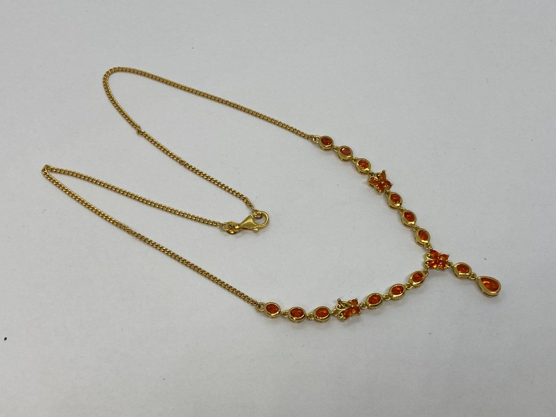 Ketten: Collier orange 925 Silber /i524 – Gebraucht aus Bern von JMsoehne1987 4