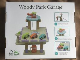 holzspielzeug garage wie brio