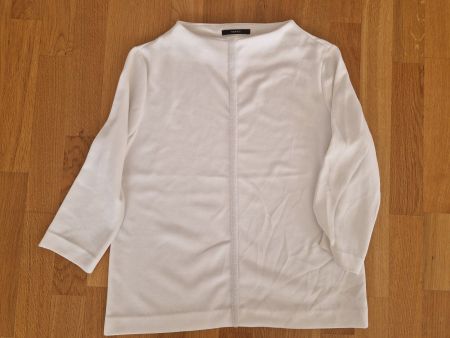 Damen Langarmshirt someday weiss schlichter Stil Gr. L/XL
