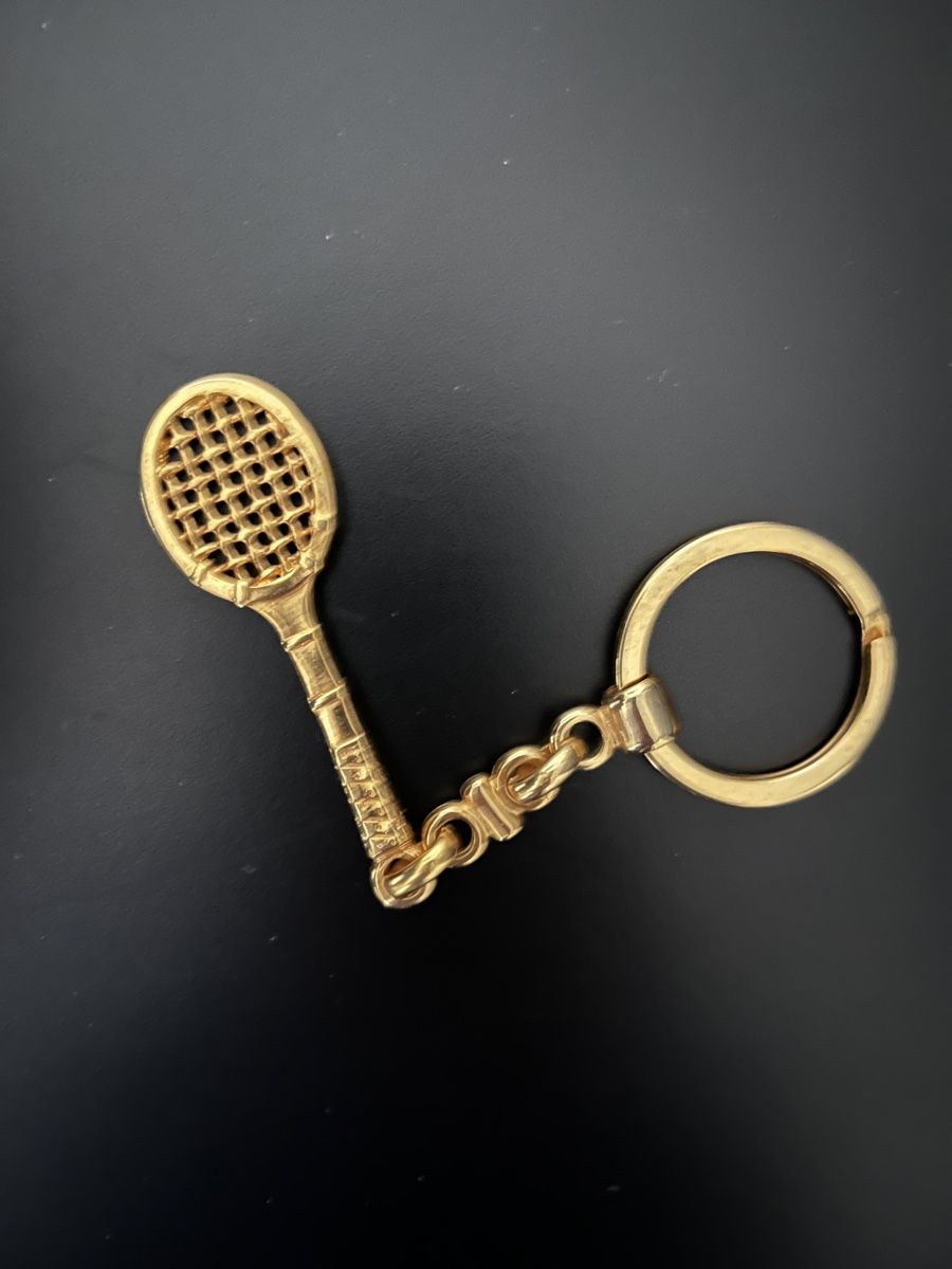 Schlüsselanhänger & - bänder: Gold plated Tennis Racket Charm – Gebraucht aus Zürich von Nowstalgia 1