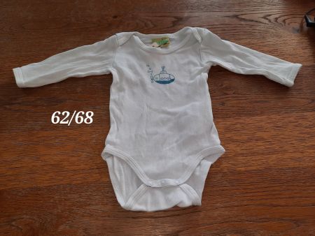 Baby Body Langarm, Gr. 62/68, U-Boot Motiv