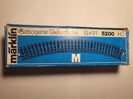 Märklin 5200 10x gebogenes M-Gleis H0 OVP #341